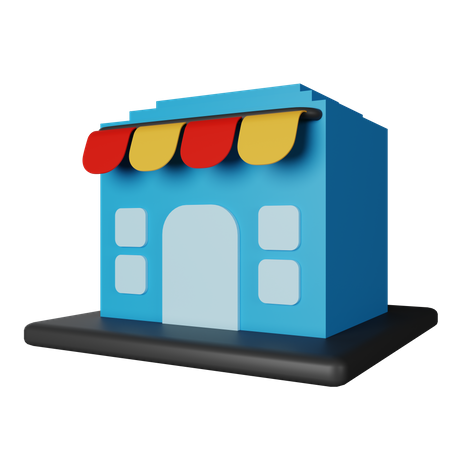 Shop  3D Icon