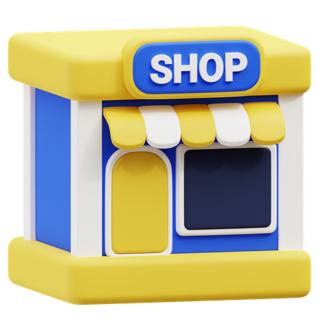 Shop  3D Icon