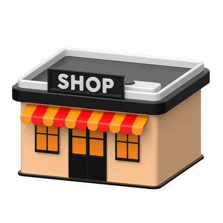 Shop  3D Icon