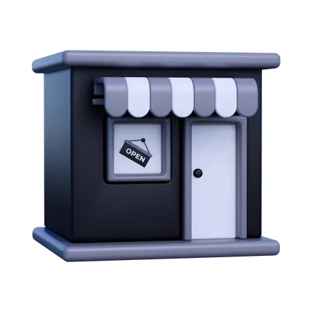 Shop  3D Icon