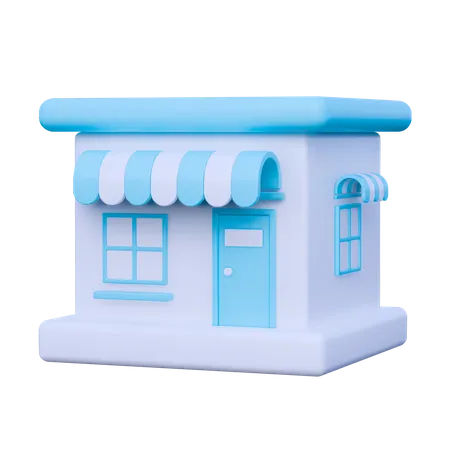 Shop  3D Icon