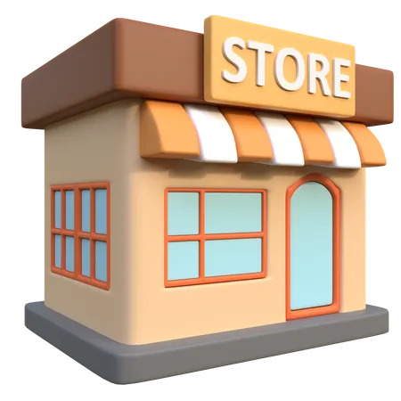 Shop  3D Icon