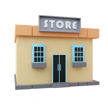 Shop  3D Icon