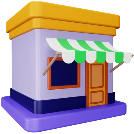 Shop  3D Icon