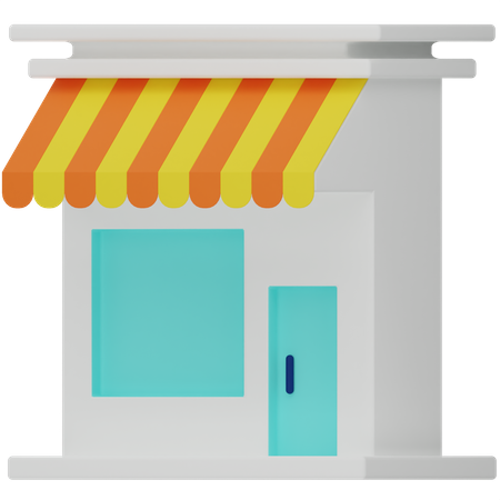 Shop  3D Icon