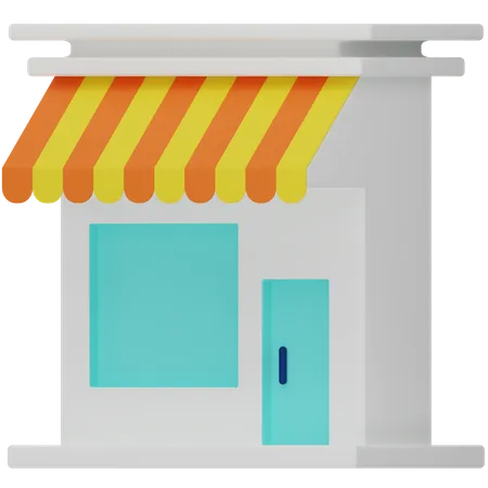 Shop  3D Icon