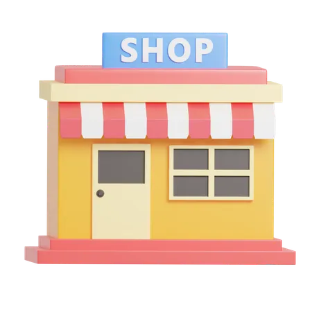 Shop  3D Icon