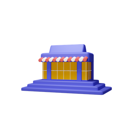 Shop  3D Icon