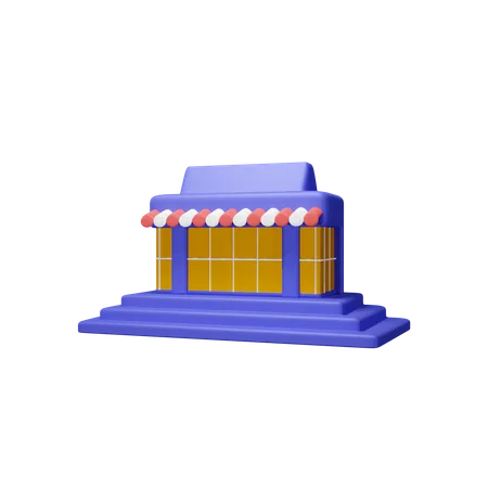 Shop  3D Icon