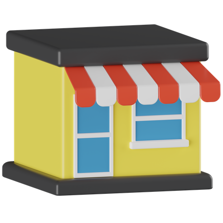 Shop  3D Icon