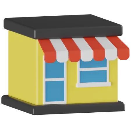 Shop  3D Icon