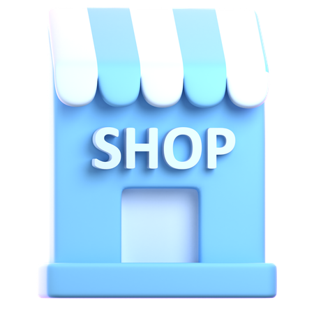 Shop  3D Icon