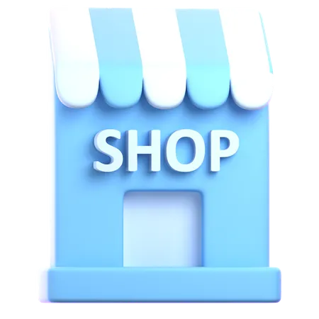 Shop  3D Icon