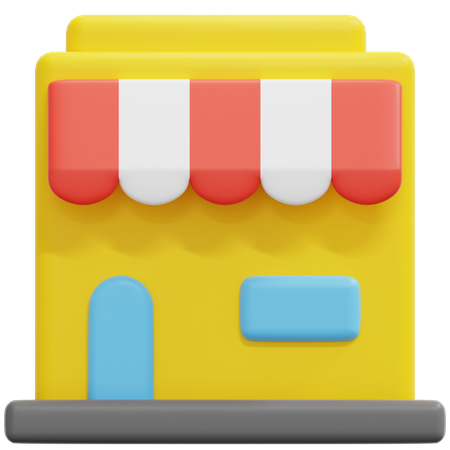 Shop  3D Icon