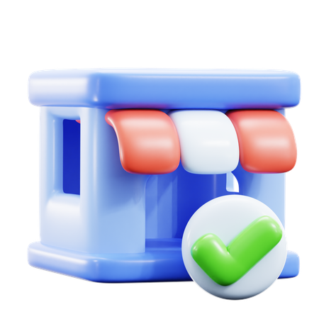 Shop  3D Icon