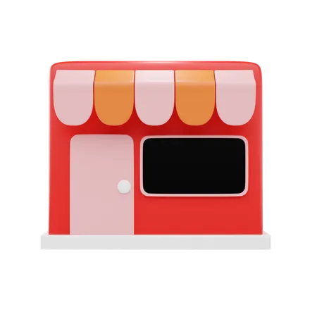 Shop  3D Icon