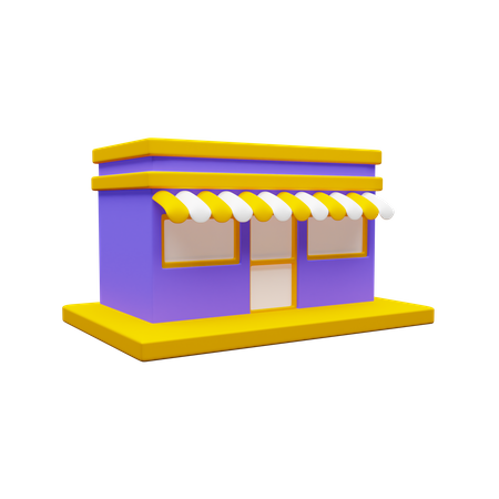 Shop  3D Icon