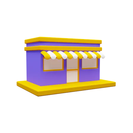 Shop  3D Icon