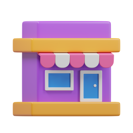 Shop  3D Icon