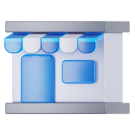 Shop  3D Icon