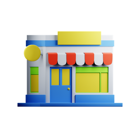 Shop  3D Icon