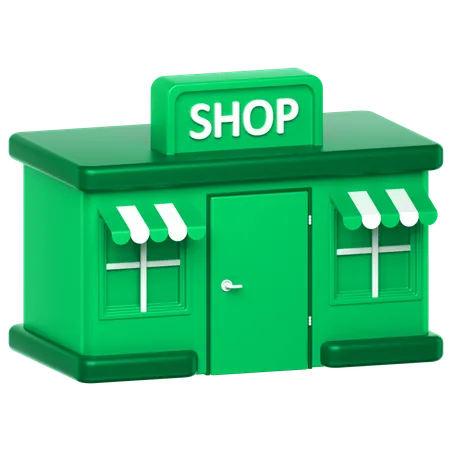 Shop  3D Icon