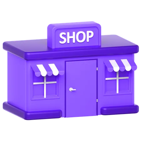 Shop  3D Icon