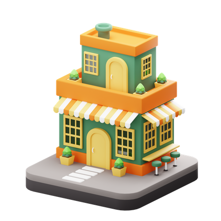 Shop  3D Icon