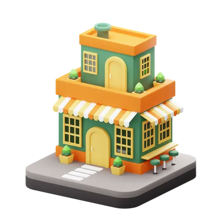 Shop  3D Icon