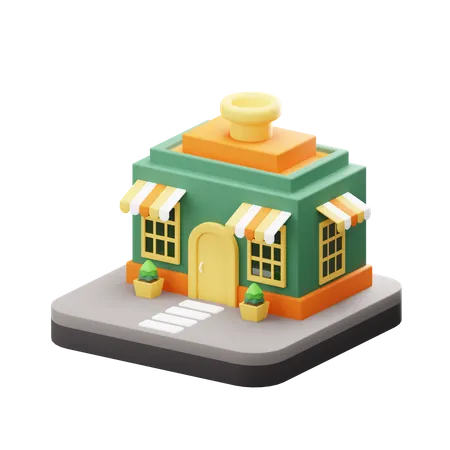 Shop  3D Icon