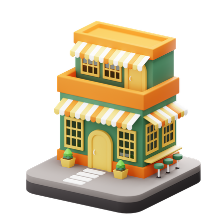 Shop  3D Icon