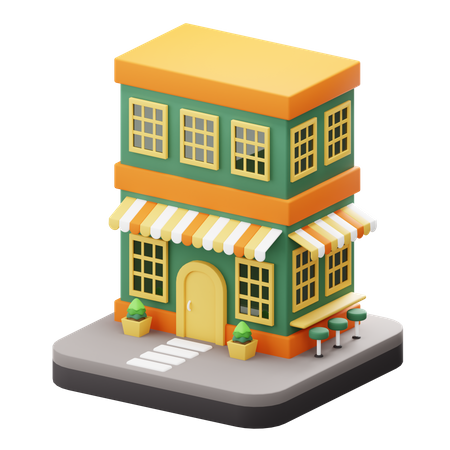 Shop  3D Icon