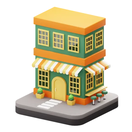 Shop  3D Icon