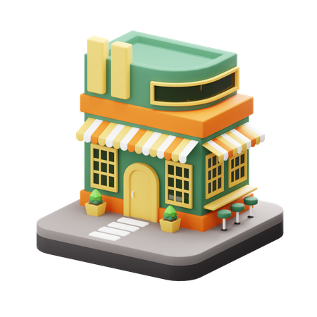 Shop  3D Icon