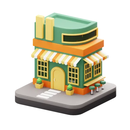 Shop  3D Icon