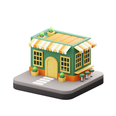 Shop  3D Icon