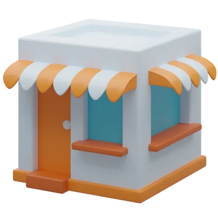 Shop  3D Icon