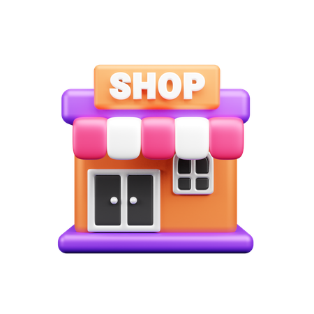 Shop 3D Icon