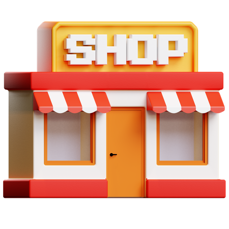 Shop 3D Icon