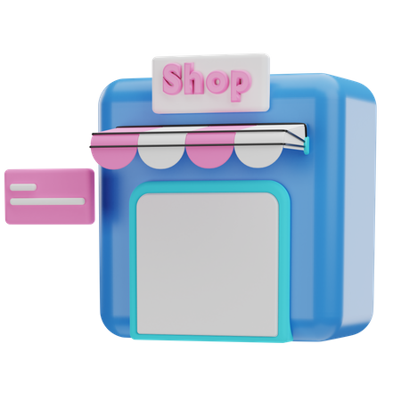 Shop 3D Icon