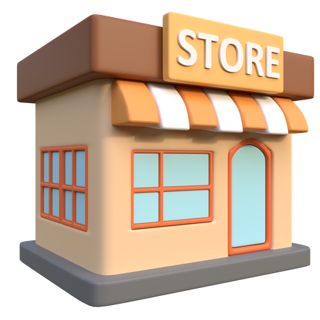 Shop  3D Icon