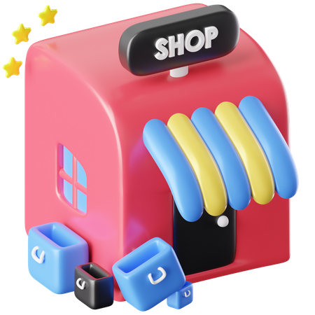 Shop 3D Icon