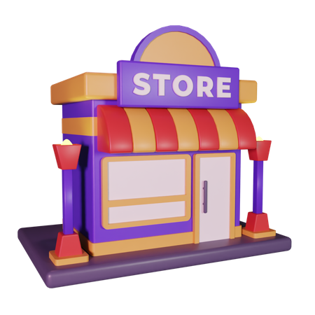 Shop 3D Icon