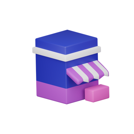 Shop 3D Icon