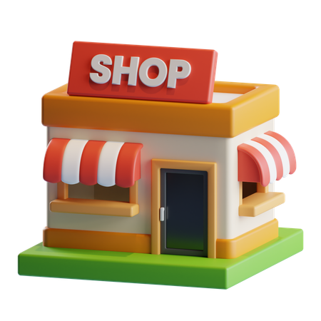 Shop 3D Icon