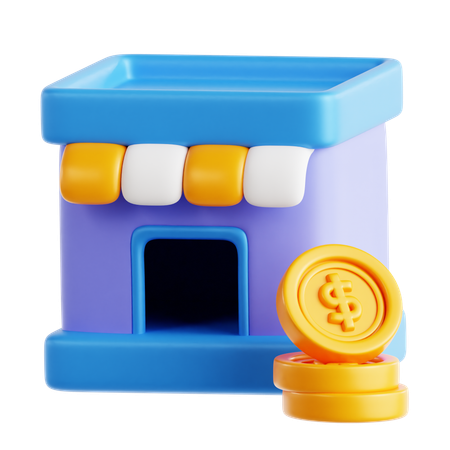 Shop 3D Icon