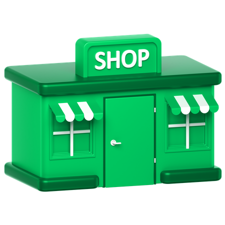 Shop 3D Icon