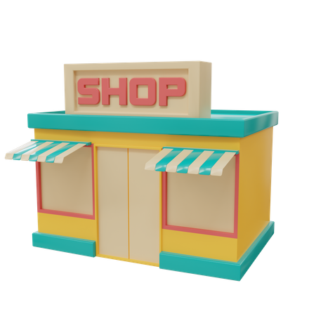 Shop  3D Illustration