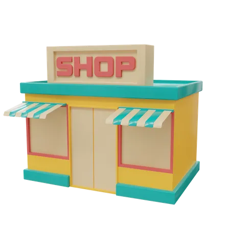 Shop  3D Illustration