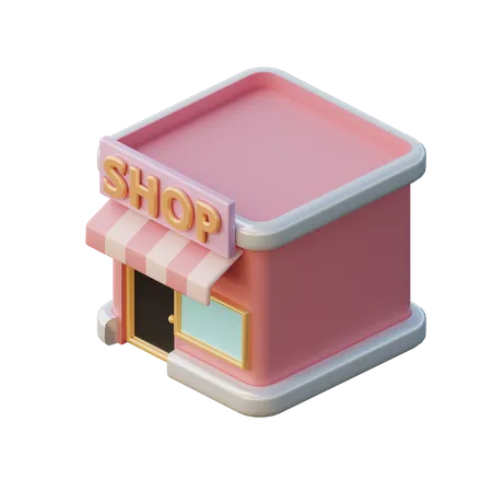 Shop  3D Illustration